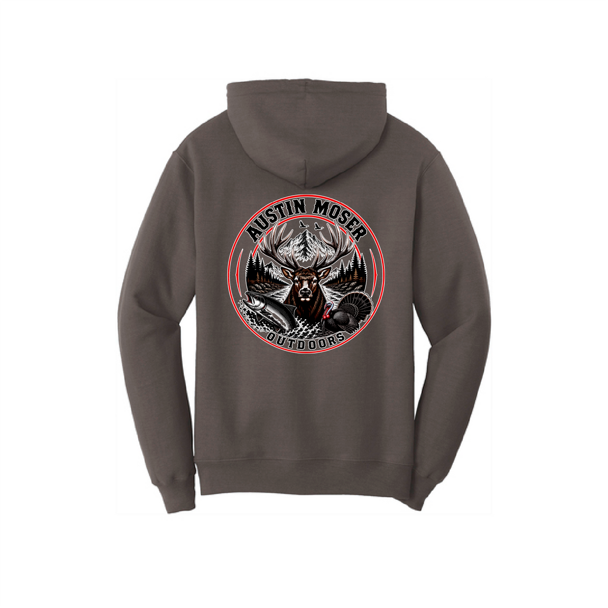Austin Moser Outdoors Performance Hoodie - Charcoal