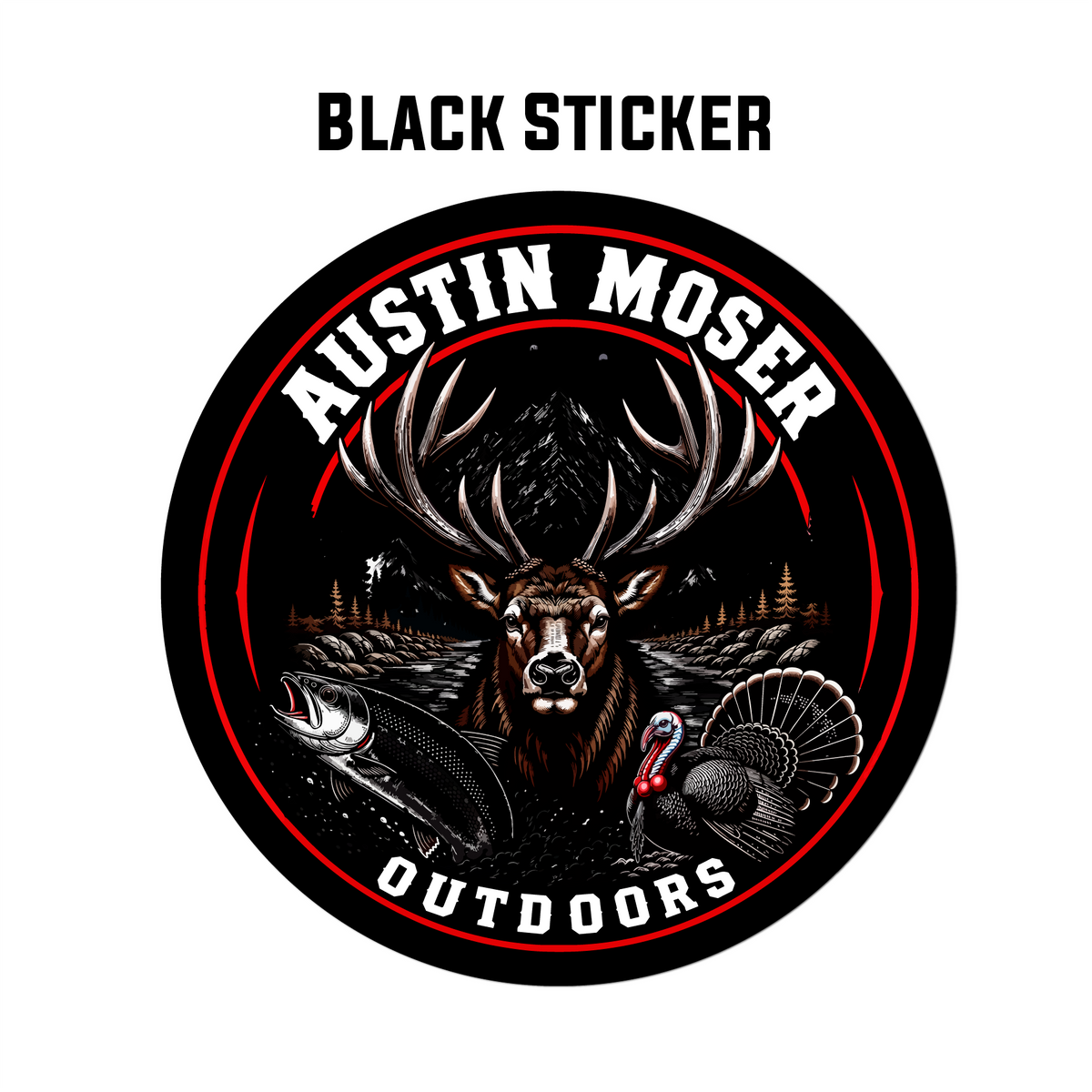 Austin Moser Outdoors Logo Sticker