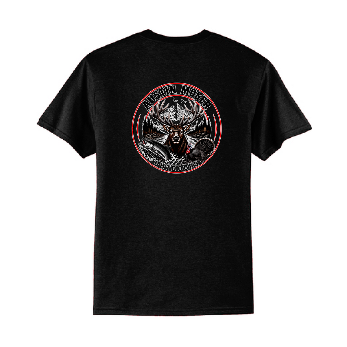 Austin Moser Outdoors Youth T-Shirt - Black
