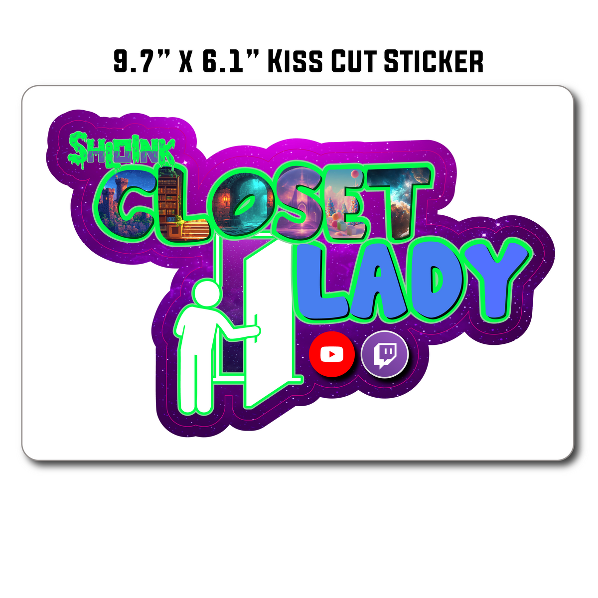 Closet Lady Sticker