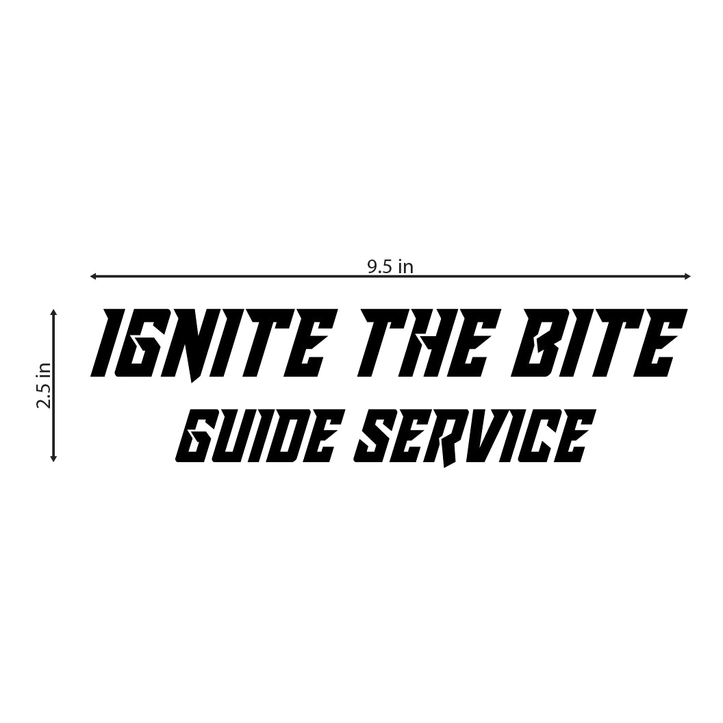 Ignite The Bite Guide Service Decal