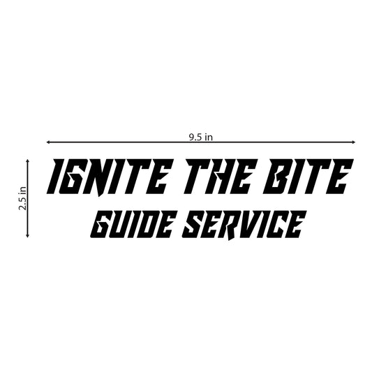 Ignite The Bite Guide Service Decal