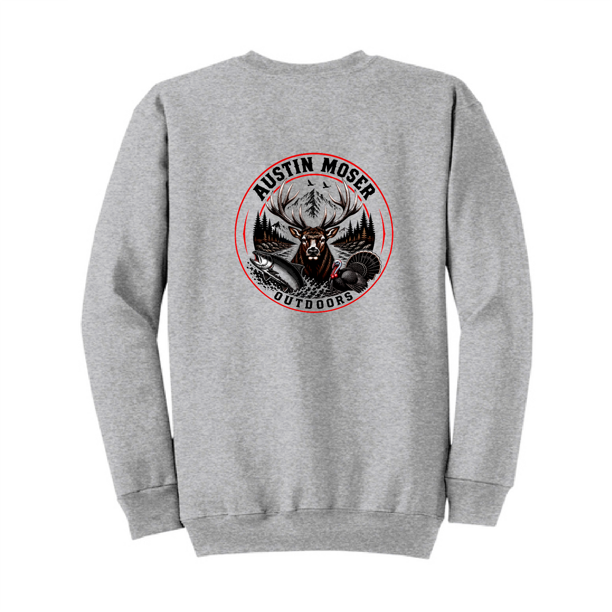 Austin Moser Outdoors Sweatshirt - Athletic Heather Grey
