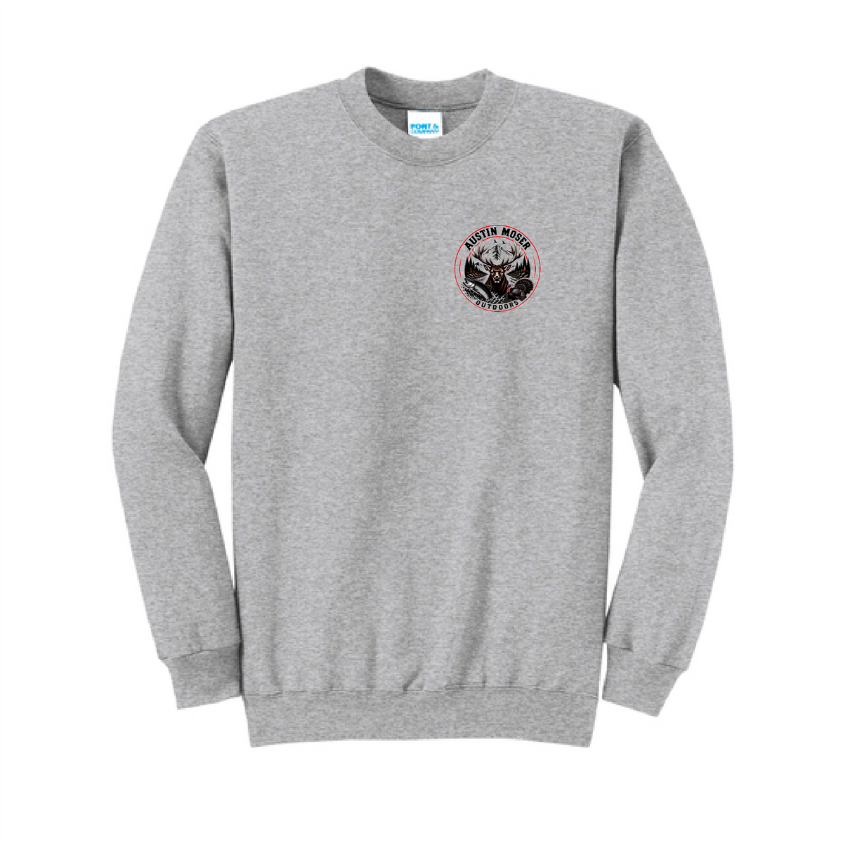 Austin Moser Outdoors Sweatshirt - Athletic Heather Grey
