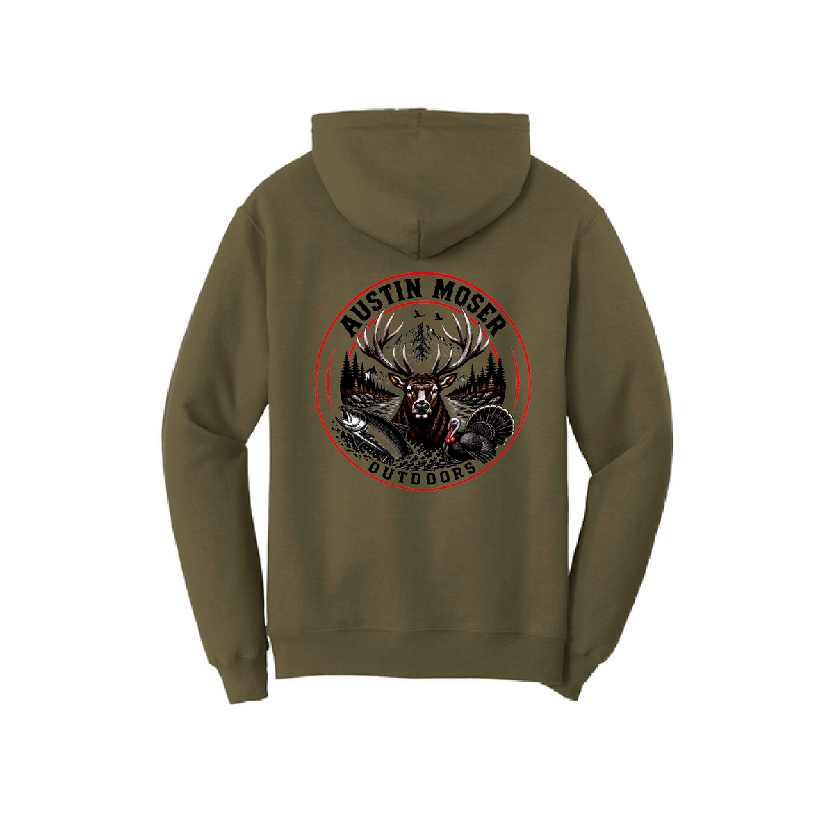 Austin Moser Outdoors Performance Hoodie - OD Green