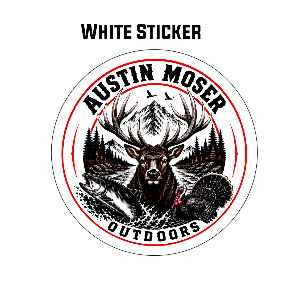 Austin Moser Outdoors Logo Sticker