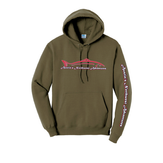 Austin's Northwest Adventures Standard Hoodie - OD Green